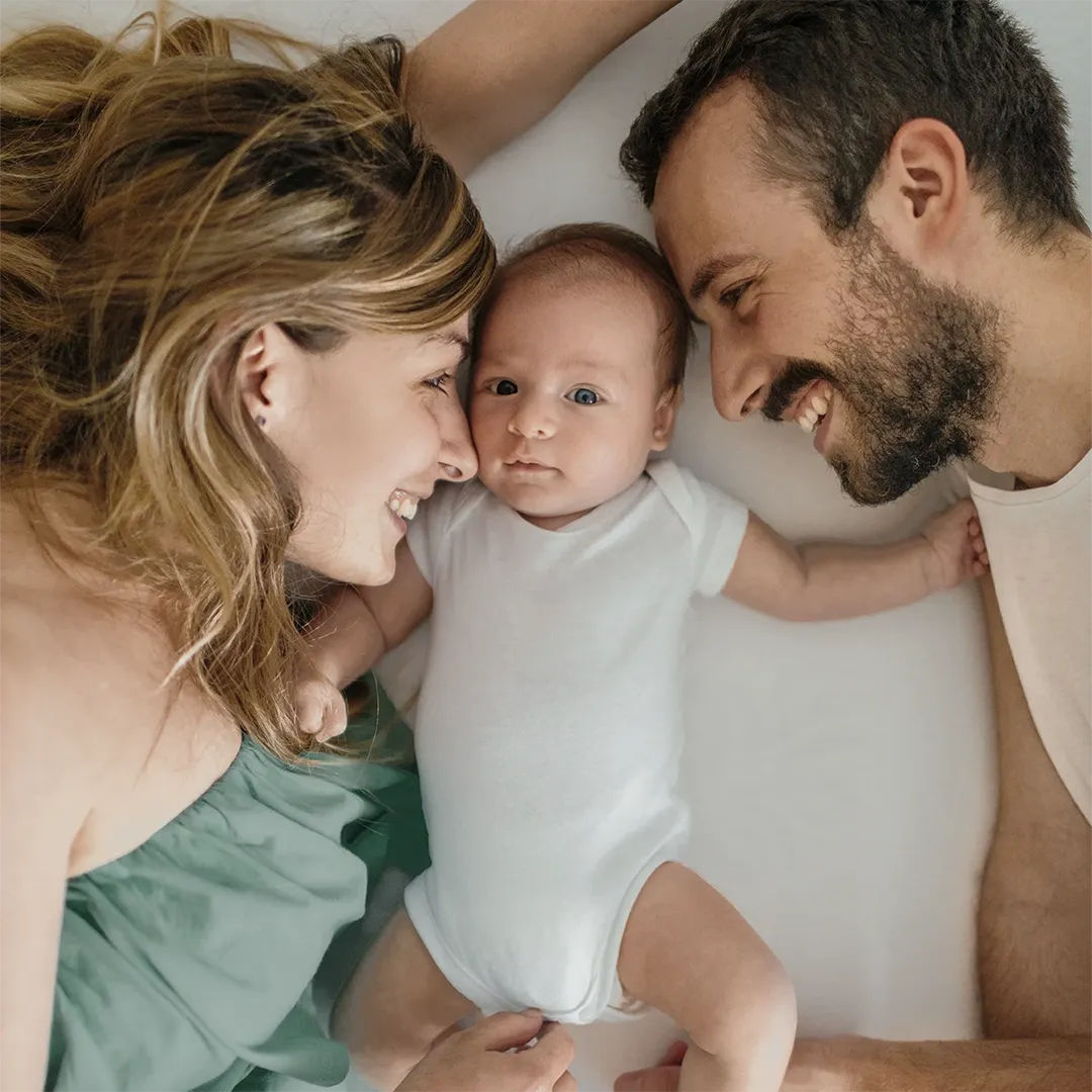 Baby, Säugling, Body, Weiß, Familie