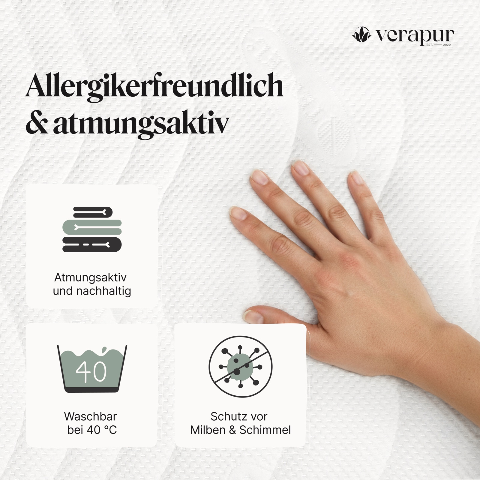 Verapur Taschenfederkernmatratze Lyra – Produktbild 4