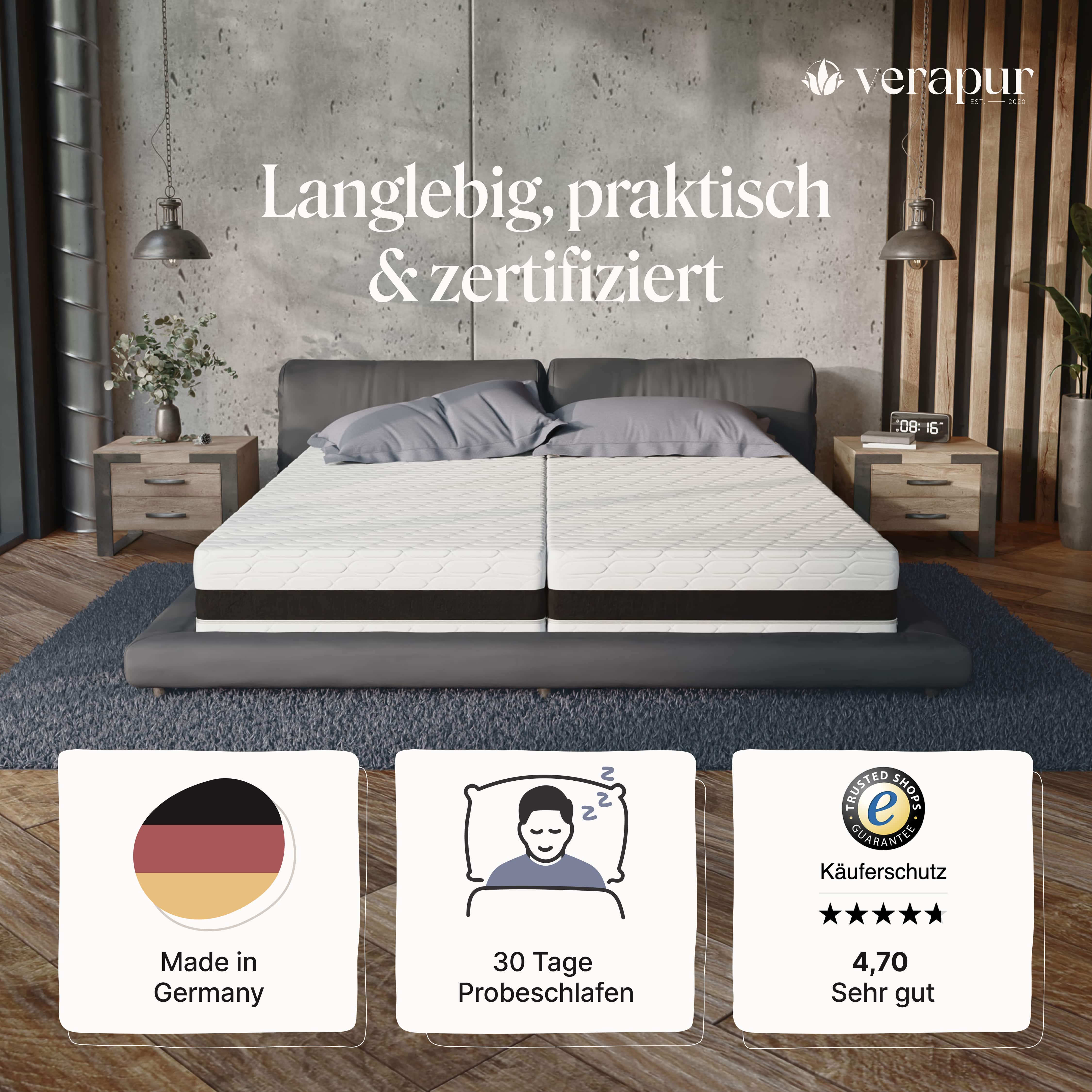 King Taschenfederkernmatratze | Höhe: 30 cm