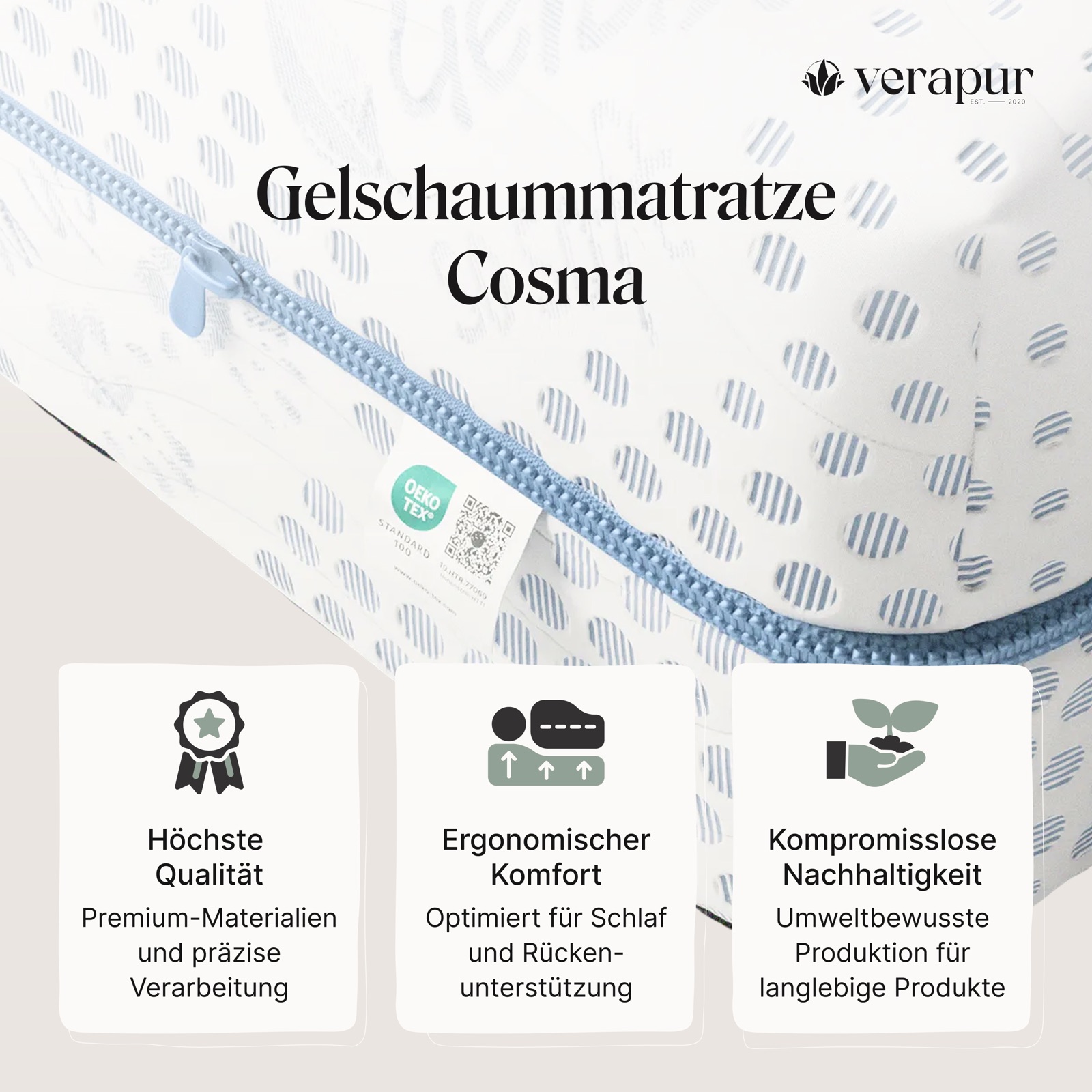 Verapur Gelschaummatratze Maia – Produktbild 2